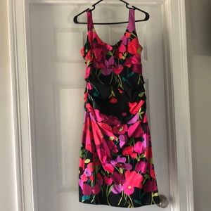 Bold floral Suzi Chin for Maggy Boutique wiggle dress